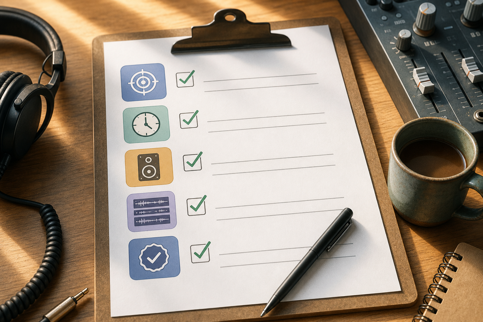 Checklist avant de monter
