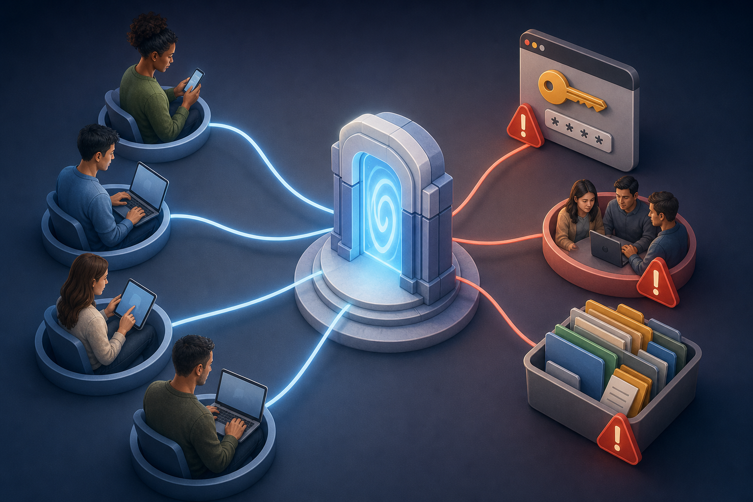 El problema: autonomía del cliente sin perder control