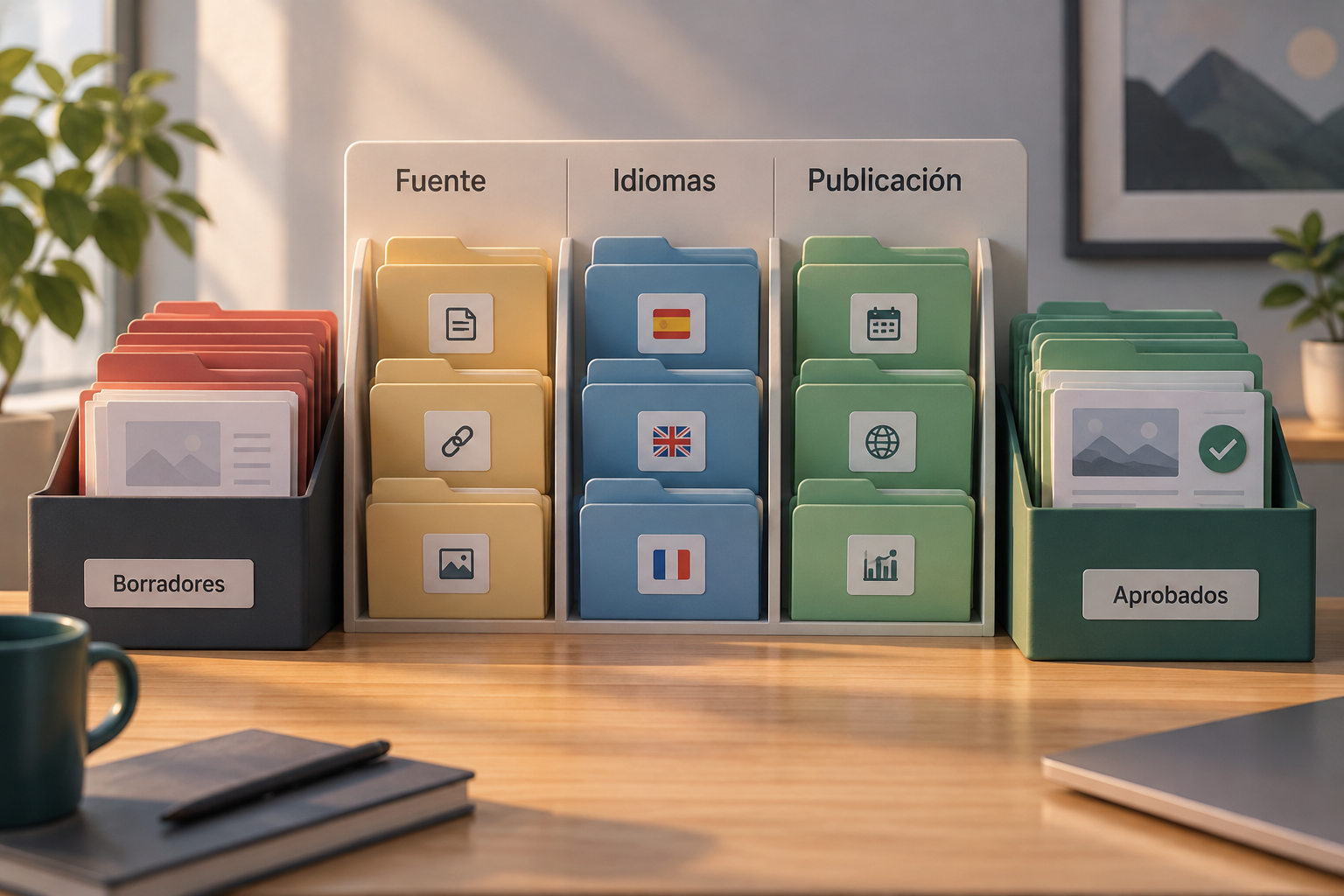 Define the source and separate drafts from approved translations