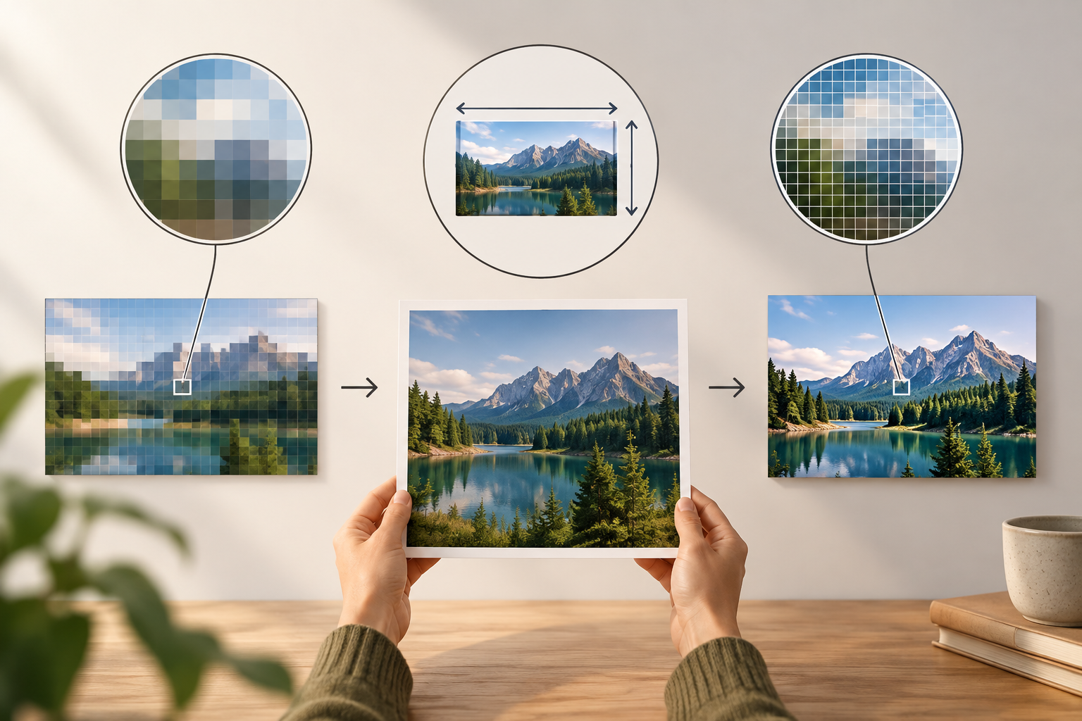 Pixel, physische Größe und effektive Auflösung