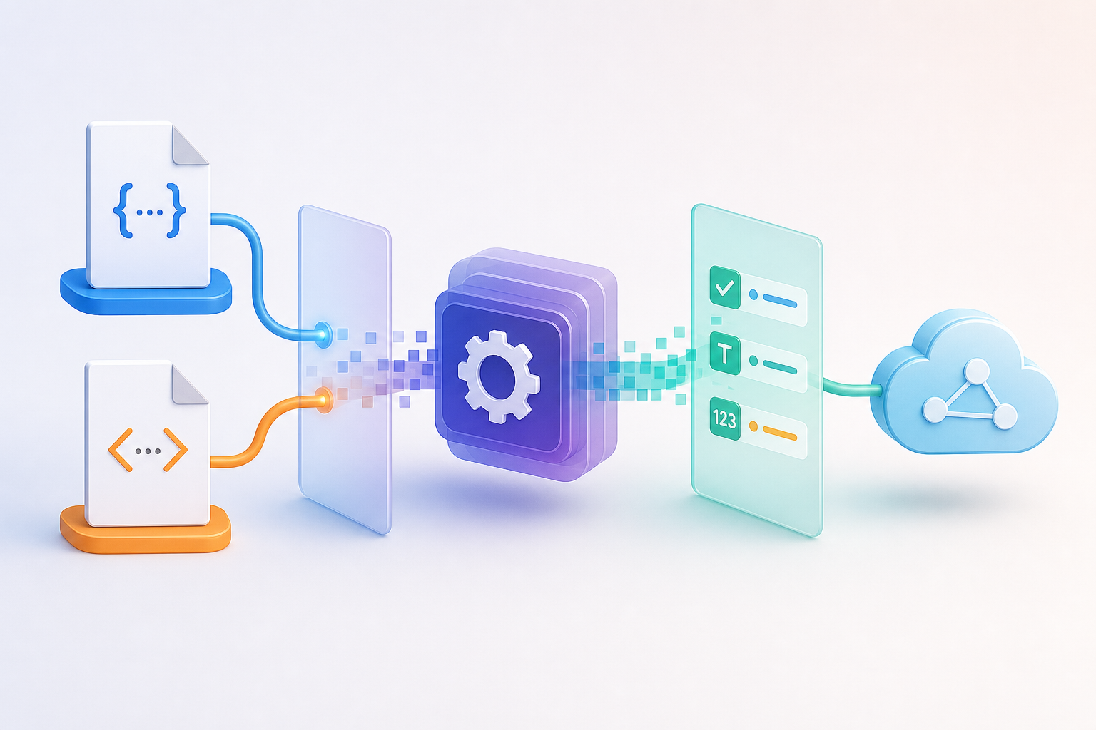 Ficheiro JSON e XML normalizado antes de ser enviado para uma API